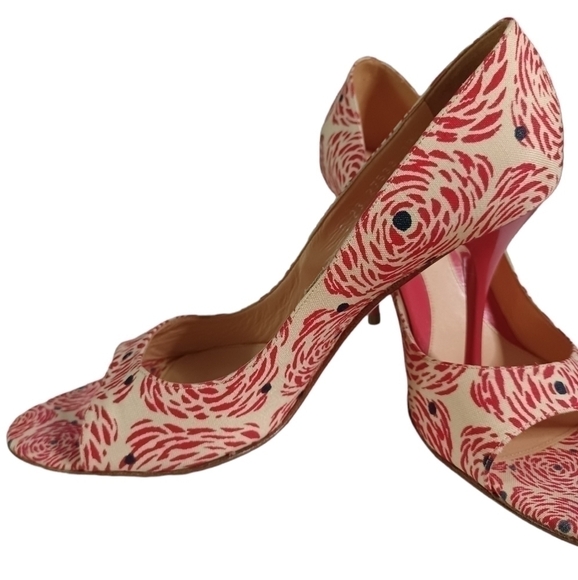 Sergio ROSSI floral fabric heels - Picture 7 of 10